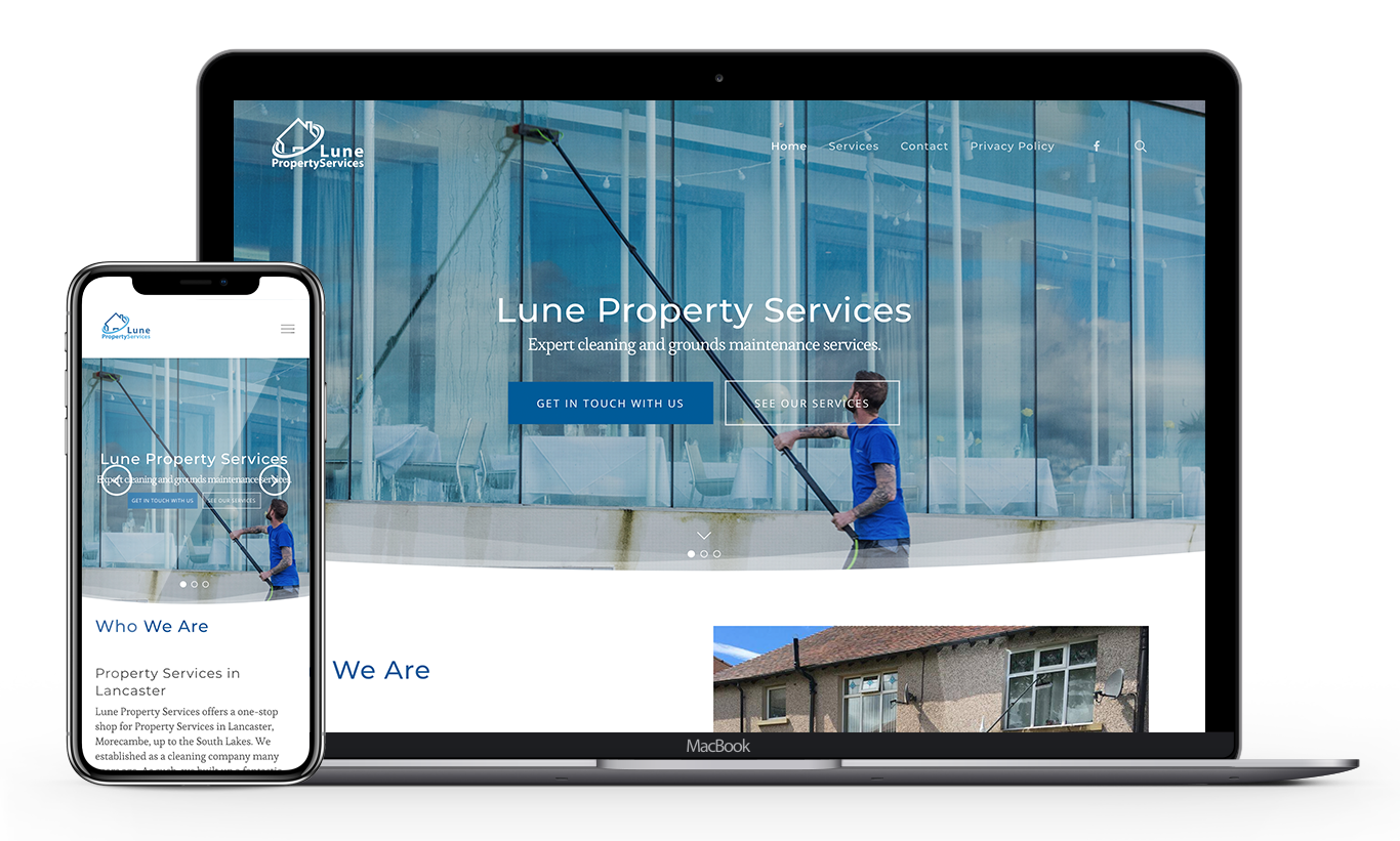 Lune Property Services Website Design