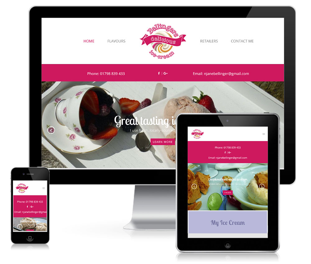 Ice Cream Web Design